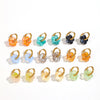 Wholesale Women's Casual Style Stainless Steel Flowershaped Pvd Furnace Vacuum Real Gold Plated Earrings