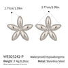 Wholesale Women's Casual Summer Flower Earrings Stainless Steel Jewelry With 18K Gold Electroplating