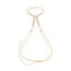 Wholesale Women's Chain Necklace With Imitation Pearl Pendant Tassel Plastic Geometric Electroplated