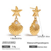 Wholesale Women's Childlike Style Stainless Steel Electroplated Animal And Zodiac Themed Earrings