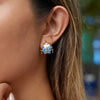 Wholesale Women's Childlike Style Stainless Steel Electroplated Animal And Zodiac Themed Earrings