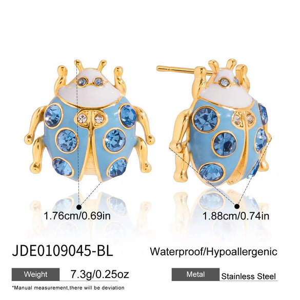 Wholesale Women's Childlike Style Stainless Steel Electroplated Animal And Zodiac Themed Earrings