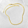 Wholesale Women's Choker Snake Bone Necklace Copper 18K Gold Plated Geometric Zircon Pendant