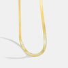 Wholesale Women's Choker Snake Bone Necklace Copper 18K Gold Plated Geometric Zircon Pendant