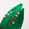 Wholesale Women's Christmas Beaded Diamond Cloth Headband Hair Accessories