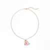 Wholesale Women's Christmas Santa Claus Alloy Pendant Necklace With Geometric Cartoon Design And Dripping Oil Finish