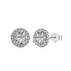 Wholesale Women's Classic Geometric 925 Sterling Silver Stud Earrings With Electroplating And Eight Hearts And Eight Arrows Zircon