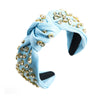 Wholesale Women's Cloth Baroque Style Diamond Knotted Widebrimmed Headband Hair Accessories