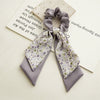 Wholesale Women's Cloth Geometric Floral Double Layer Bow Ribbon Hair Ring Hair Band