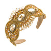Wholesale Women's Cloth Headband French Retro Light Luxury Heavy Industry Style With Rhinestones