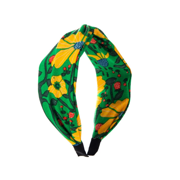Wholesale Women's Cloth Light Luxury Embroidered Printed Headbands With Diamond Inlay
