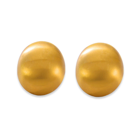 Wholesale Women's Cold Chic Geometric Oval Titanium Steel Electroplated Earrings Fashion Ear Jewelry