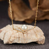 Wholesale Women's Cold Style Light Luxury Niche Design Geometric S925 Sterling Silver And Natural Freshwater Pearl Pendant Necklace Set With Gems