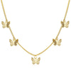 Wholesale Women's Cold Style Metal Multilayer Necklace With Cross Moon Star Pendant Alloy Material Twisted Chain Electroplating Process