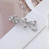 Wholesale Women's Cold Style Zinc Alloy Wave Shaped Duckbill Hairpin With Love Butterfly Design And Electroplating Treatment