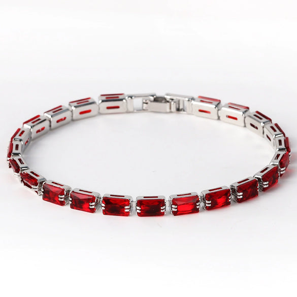 Wholesale Women's Colorful Zircon Bracelet With Electroplating And Niche Design