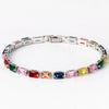 Wholesale Women's Colorful Zircon Bracelet With Electroplating And Niche Design