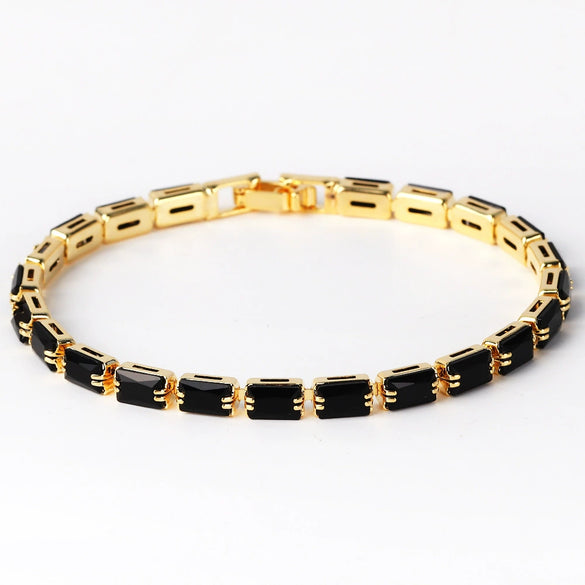 Wholesale Women's Colorful Zircon Bracelet With Electroplating And Niche Design