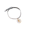 Wholesale Women's Constellation Gold Inlaid Titanium Steel Round Bead Chain Bracelet
