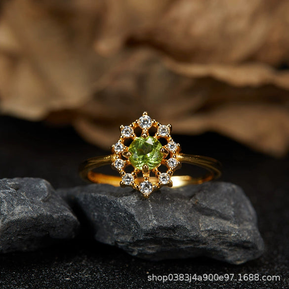 Wholesale Women's Cool Style Geometric S925 Sterling Silver 18K Gold Plated Gem Set Earrings