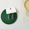 Wholesale Women's Copper Alloy Electroplated Geometric Retro Oil Drop Earrings