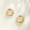 Wholesale Women's Copper Alloy Geometric Hoop Earrings Simple Style Electroplated