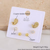 Wholesale Women's Copper Animal Dragonfly Cat Ear Jewelry Electroplated Small Fresh Style Earrings Card Set