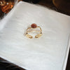 Wholesale Women's Copper Animal Zodiac Snakeshaped Open Ring With Electroplating Design