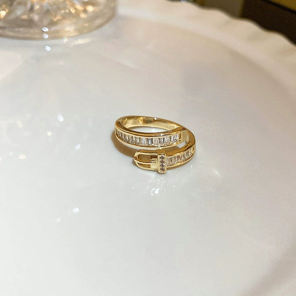 Wholesale Women's Copper Animal Zodiac Snakeshaped Open Ring With Electroplating Design