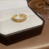 Wholesale Women's Copper Animal Zodiac Snakeshaped Open Ring With Electroplating Design