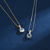 Wholesale Women's Copper Box Chain Necklace With Mixed Gem Inlay And Geometric Design