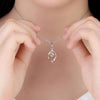 Wholesale Women's Copper Box Chain Necklace With Mixed Gem Inlay And Geometric Design