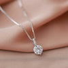 Wholesale Women's Copper Box Chain Necklace With Mixed Gem Inlay And Geometric Design