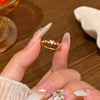 Wholesale Women's Copper Butterfly And Bow Open Ring With Electroplating Processing