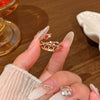 Wholesale Women's Copper Butterfly And Bow Open Ring With Electroplating Processing