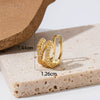 Wholesale Women's Copper Butterfly Cartilage Ear Clip Microinlaid Zircon Geometric Electroplated Fashion Ear Clip