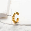 Wholesale Women's Copper Butterfly Cartilage Ear Clip Microinlaid Zircon Geometric Electroplated Fashion Ear Clip