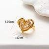 Wholesale Women's Copper Butterfly Cartilage Ear Clip Microinlaid Zircon Geometric Electroplated
