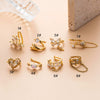 Wholesale Women's Copper Butterfly Cartilage Ear Clip Microinlaid Zircon Geometric Electroplated