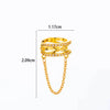 Wholesale Women's Copper Butterfly Cartilage Ear Clip Microinlaid Zircon Geometric Electroplating