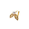 Wholesale Women's Copper Butterfly Cartilage Ear Clip With Microinlaid Zircon And Geometric Pattern Electroplated