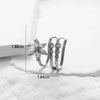Wholesale Women's Copper Butterfly Cartilage Ear Clip With Microinlaid Zircon And Geometric Pattern Electroplated