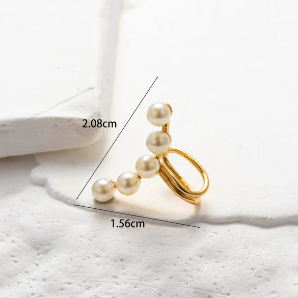 Wholesale Women's Copper Butterfly Cartilage Ear Clip With Microinlaid Zircon And Geometric Pattern Electroplated