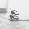 Wholesale Women's Copper Butterfly Cartilage Ear Clip With Microinlaid Zircon And Geometric Pattern Electroplated