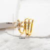 Wholesale Women's Copper Butterfly Cartilage Ear Clip With Microinlaid Zircon And Geometric Pattern Electroplated