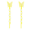 Wholesale Women's Copper Butterfly Earrings Inlaid Zircon Animals Style