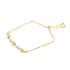 Wholesale Women's Copper Cat's Eye Stone Geometric Small Fish Style Electroplated Bracelet Jewelry