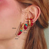 Wholesale Women's Copper Chili Pepper Cartoon Style Electroplated Earrings