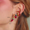 Wholesale Women's Copper Chili Pepper Cartoon Style Electroplated Earrings