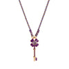 Wholesale Women's Copper Clover Pendant Gold Plated Regular Chain With Geometric Pattern And Electroplating Process